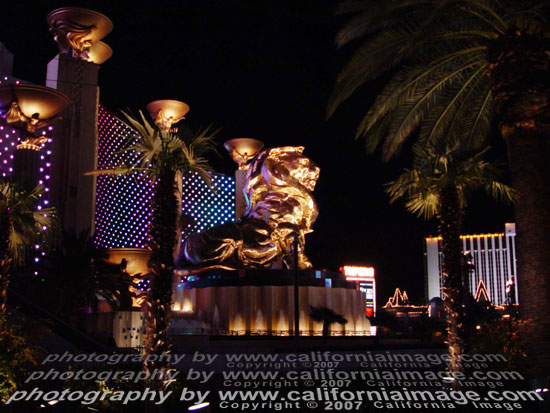 MGM-Grand-lion-night