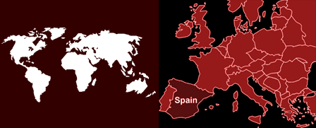 World - Spain Map