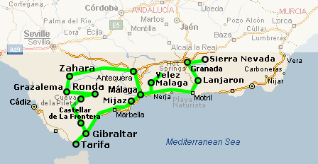 South Spain Map