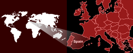 World - Spain Map